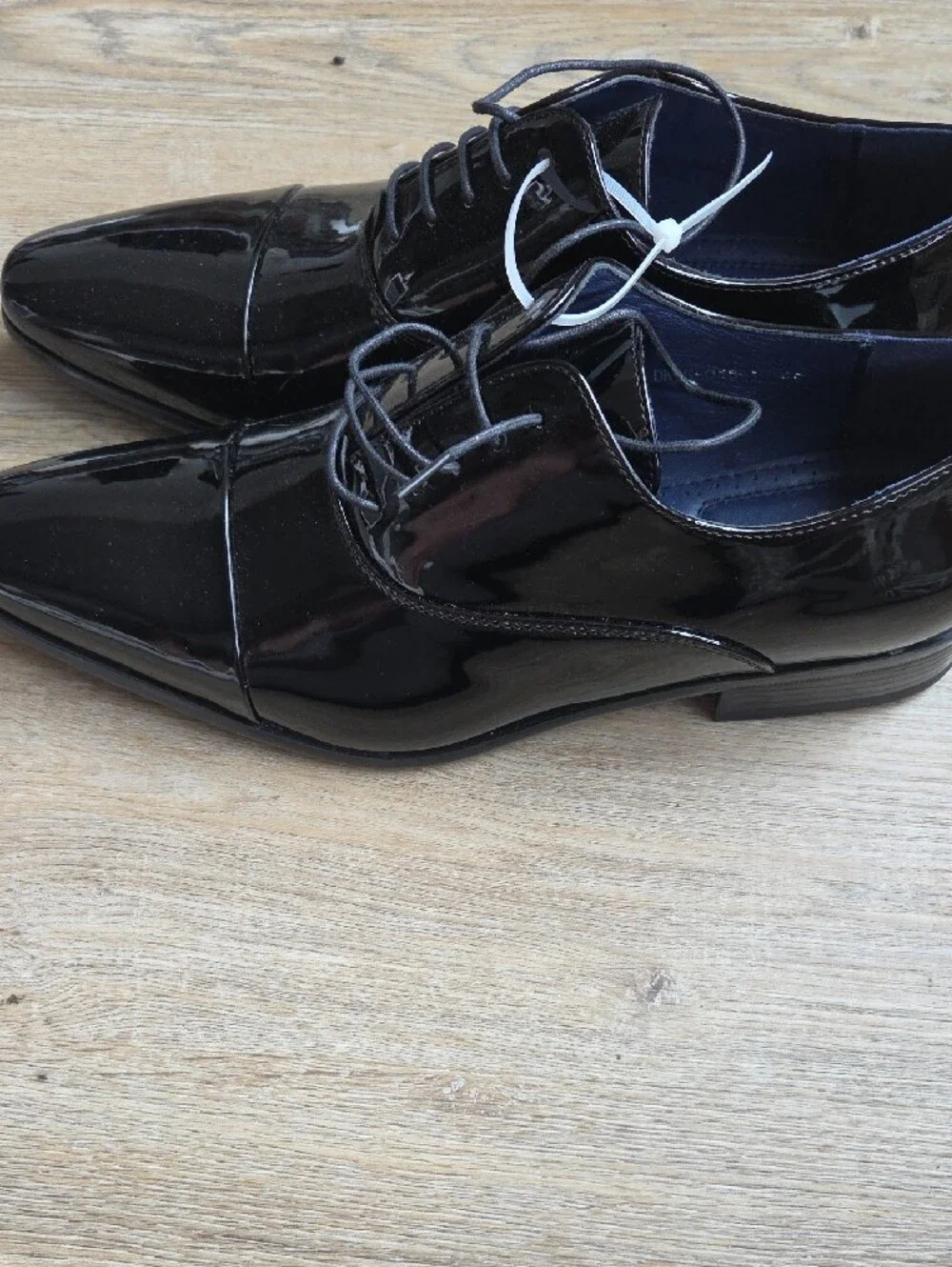 Men's Black Patent Dress Shoes